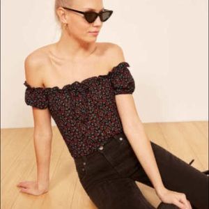 Reformation Kirsten Rose Floral Top